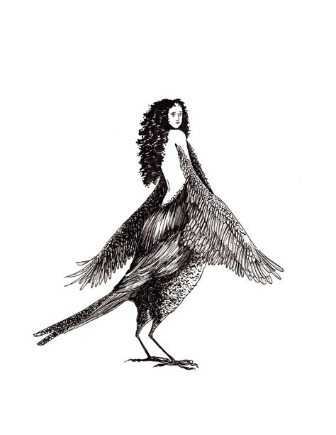 Woman With Wings by Hannah Lou Myers | Tatuagens místicas, Tatuagens aleatórias, Desenhos para ...