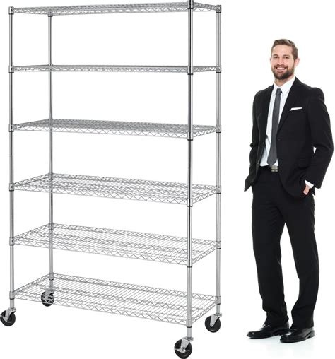 YYkokocat Heavy Duty 6 Tier Shelving Unit Adjustable 6000Lbs India | Ubuy