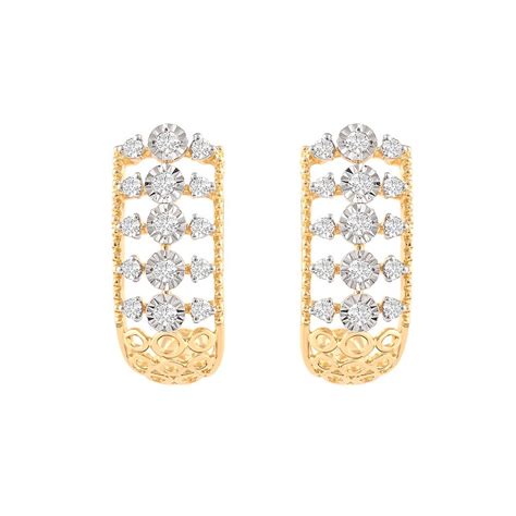 Buy Sparkling Casual Diamond Hoop Earrings OER24I93-D900R0C Online at ORRA.