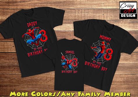 Spiderman birthday shirt spiderman birthday family shirts spiderman ...