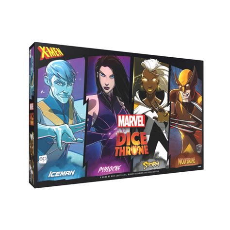 Buy Marvel Dice Throne - Iceman/Psylocke/Storm/Wolverine - The Op ...