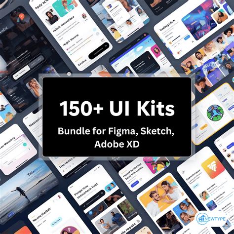 150+ UI Kits Bundle for Figma, Sketch, Adobe XD – Mobile, Website ...