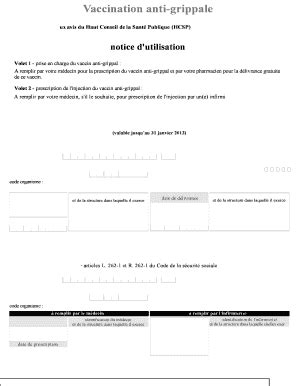 Fillable Online infoslettre Vaccination anti-grippal - infoslettreinfo ...