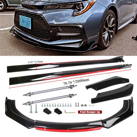 Buy For Toyota Corolla Front Bumper Lip Spoiler Splitter 78.7Side ...