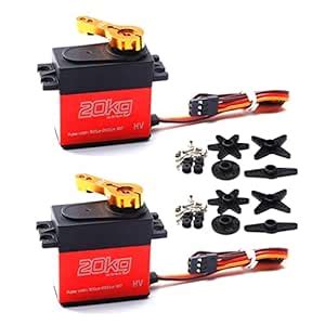 Buy GoolRC 20KG Digital Servo, 2PCS High Torque Stainless Steel Gear ...