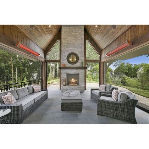 Bromic Heating Cobalt 4000-Watt Silver Steel Electric Patio Heater in ...