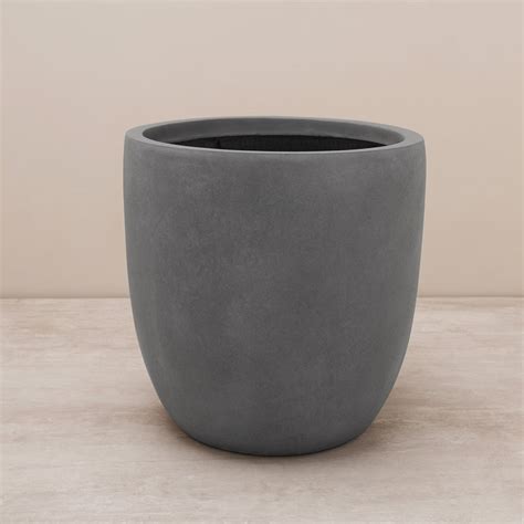 Shop Grey Polyfibre Clay Pot Medium - at Best Price Online in India