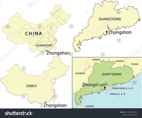 Map Of Zhongshan China
