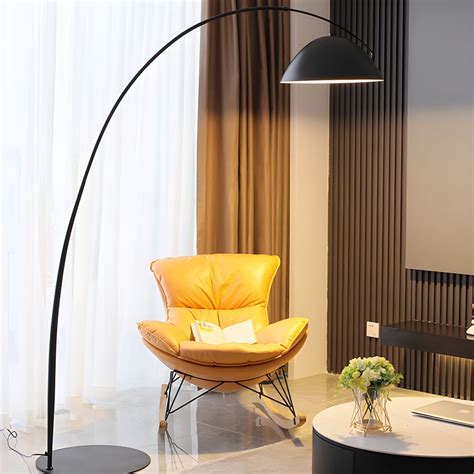 Modern Simple Style Iron Floor Lamp Dome Shade Floor Light for Living ...