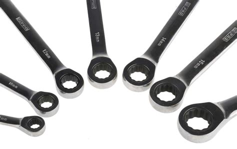RS PRO | RS PRO 7-Piece Spanner Set, 8 → 18 mm, Chrome Vanadium Steel ...
