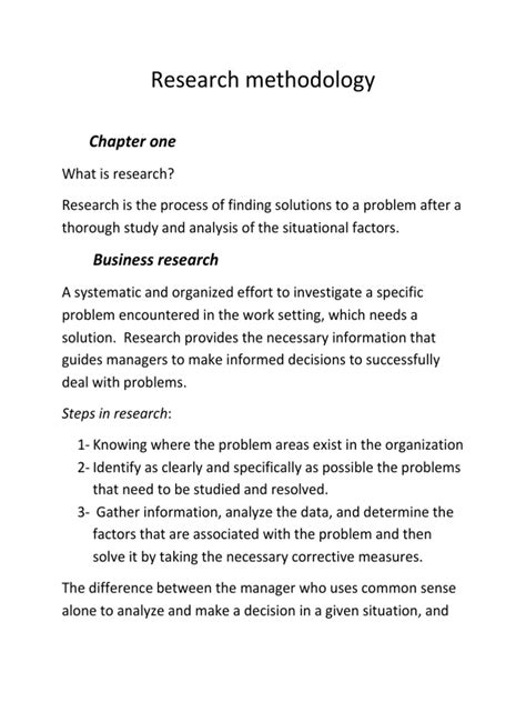 Image result for Research Methodology Examples Chapter 1