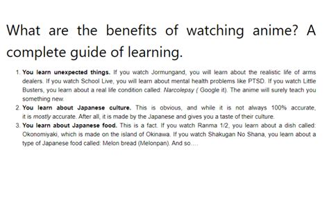 What are the benefits of watching anime? A complete guide of learning ...