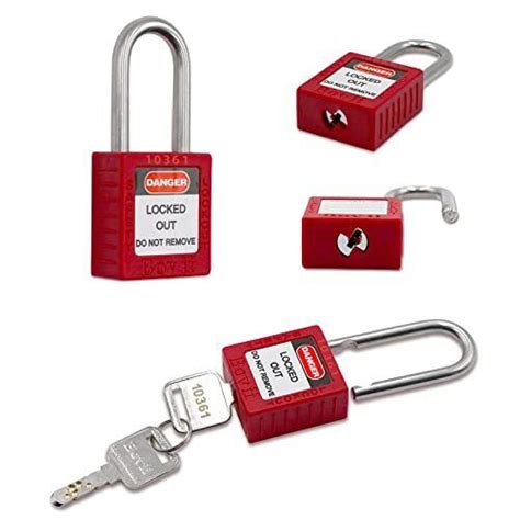 Buy Boviisky Lockout Tagout Locks Safety Padlock with Keys Keyed ...
