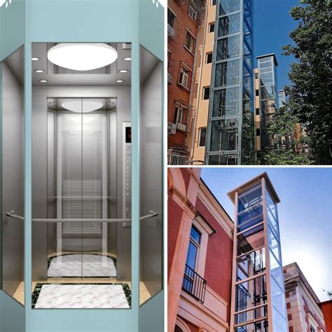 Affordable Outdoor Glass Elevator Residential Lifts in Exterior Locations for Home/House ...