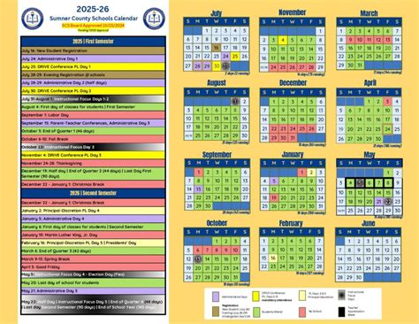 2024 2025 School Calendar Sumner County Clari Desireeeditable School ...