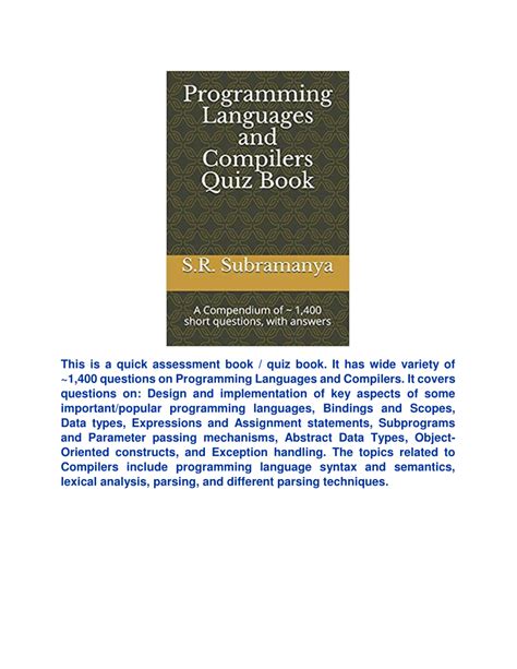 Image result for Programming Languages and Compilers Book