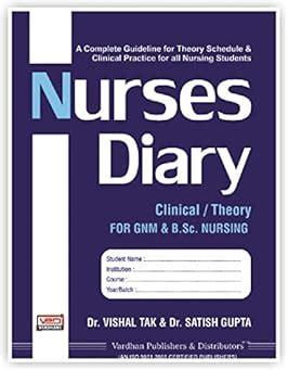 Buy Nurses Diary (Clinical Theory) for G.N.M. & B.Sc. Nursing | A ...