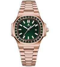 Carlton London Green Dial Watch for Women - Stainless Steel, Premium ...