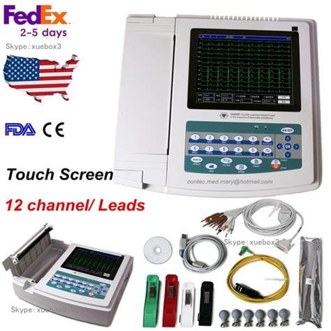 Digital 12-channellead Electrocardiograph ECGEKG | Ubuy India