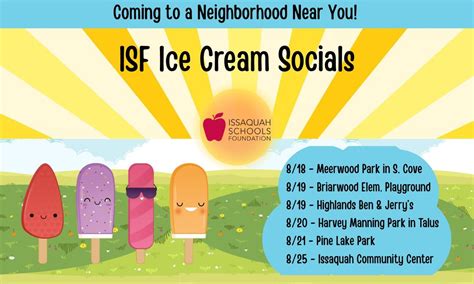 Issaquah Schools Foundation Ice Cream Social - Issaquah Highlands Ben ...