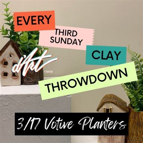 Clay Throwdown: Votive Planters, 740 Boush St., Norfolk, VA, United ...