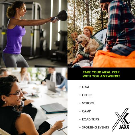 JAXX by Fit + Fresh, 5pc Meal Prep Lunch Box, Insulated Lunch Bag, Four 1-Cup Lunch Box ...