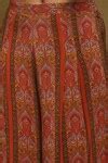 Buy Orange Silk, Viscose Embroidery Joshika Paisley Blossom Print Kurta ...