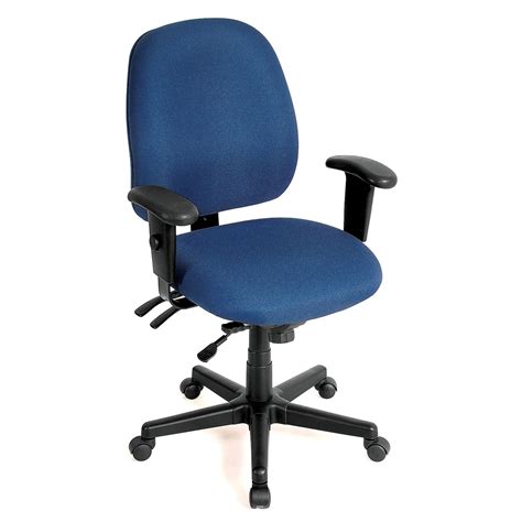 Raynor Eurotech Fabric 4 x 4 Multi-function Task Chair, Navy | Quill.com
