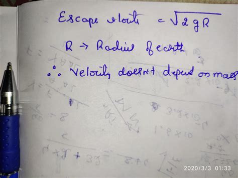 24. The escape velocity of 10g. body from the earth is 11.2 km s-1 ...