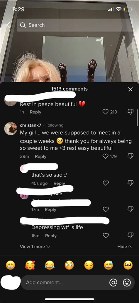 the tiktoker ali spice just passed away and somehow christen made it about herself? she’s so ...