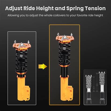 Buy maXpeedingrods Adjustable Coilovers Strut for Nissan Sentra B16 ...