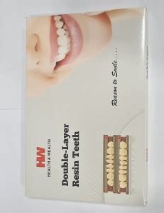 pyrax Dental Health & Wealth Double Layer Resin Teeth Type (23/419- A1 ...