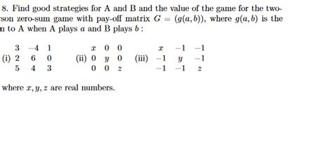 Image result for Triangular Matrix Zero-Sum Game