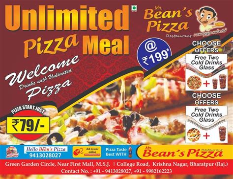 Menu at Mr. Bean's Pizza (Best Coffee Shops and Restaurants), Bharatpur ...
