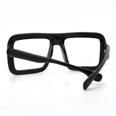 Oversized Fashion Glasses Thick Square Clear Lens Glasses - Super ...