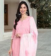 Rajnandini Women's Pure Cambric Cotton Embroidered Kurta Set with ...