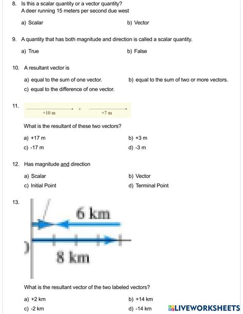 Image result for Addition of Vectors Worksheet