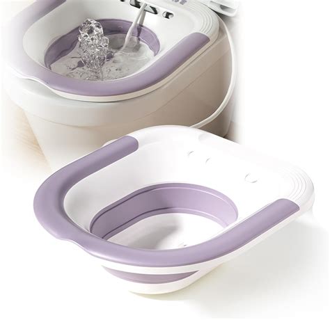 Amazon.com: Sitz Bath Sitz Baths for Toilet Foldable Sitz Basin with Flusher Steam Seat Bidet ...