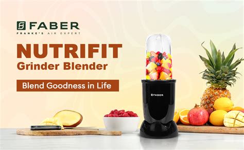 Buy Faber Sportz Blender FSB 3-in-1 Nutrifit Nero|Mixer Grinder Blender ...