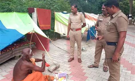 Girivalam Tiruvannamalai -திருவண்ணாமலை கிரிவலப் பாதையில் போலீசார் சோதனை