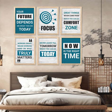 Motivational Quotes Framed Posters for Home Living Room Bedroom and ...