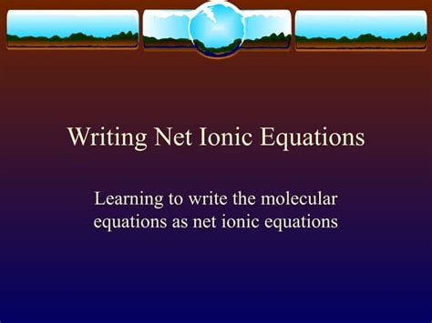 Image result for Net Ionic Equations Examples