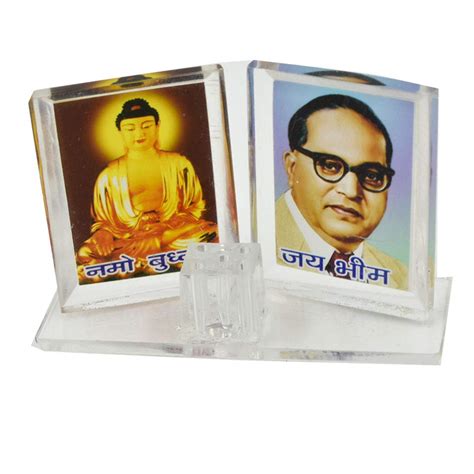 AFH Acrylic Babasaheb Ambedkar with Meditating Gautam Buddha ...