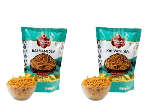 JAIRAMDAS BHOJRAJ Kalyani Sev Namkeen Pack of 2 (Each Pack -200 Gm ...