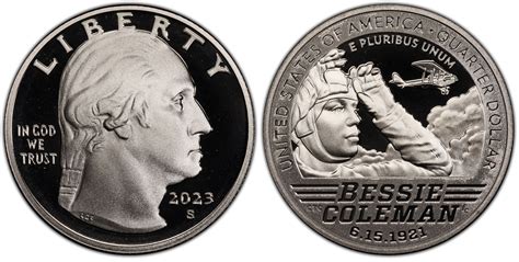 2023-S 25C Bessie Coleman First Strike, DCAM (Proof) American Women ...