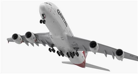 3D Airbus A380 1000 Qantas model | 3D Molier International