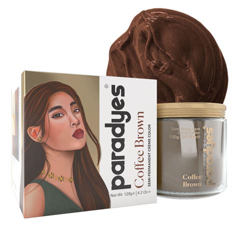 paradyes Top-Up Semi-Permanent Coffee Brown Diy Conditioner Based Hair ...