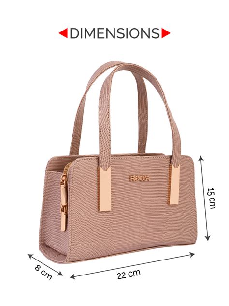 Shop Rocia By Regal Nude Women Textured Material Small Handheld Bag Online
