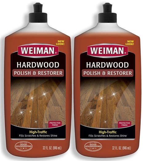Weiman Wood Floor Polish and Restorer 32 Ounce (2 Pack) - High-Traffic ...