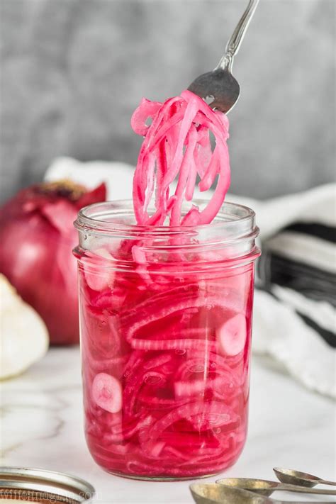 These Quick Pickled Red Onions only take 5 minutes to make! They are ...